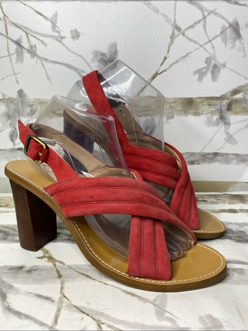 J Crew Marcie Peep Toe Heeled Sandals